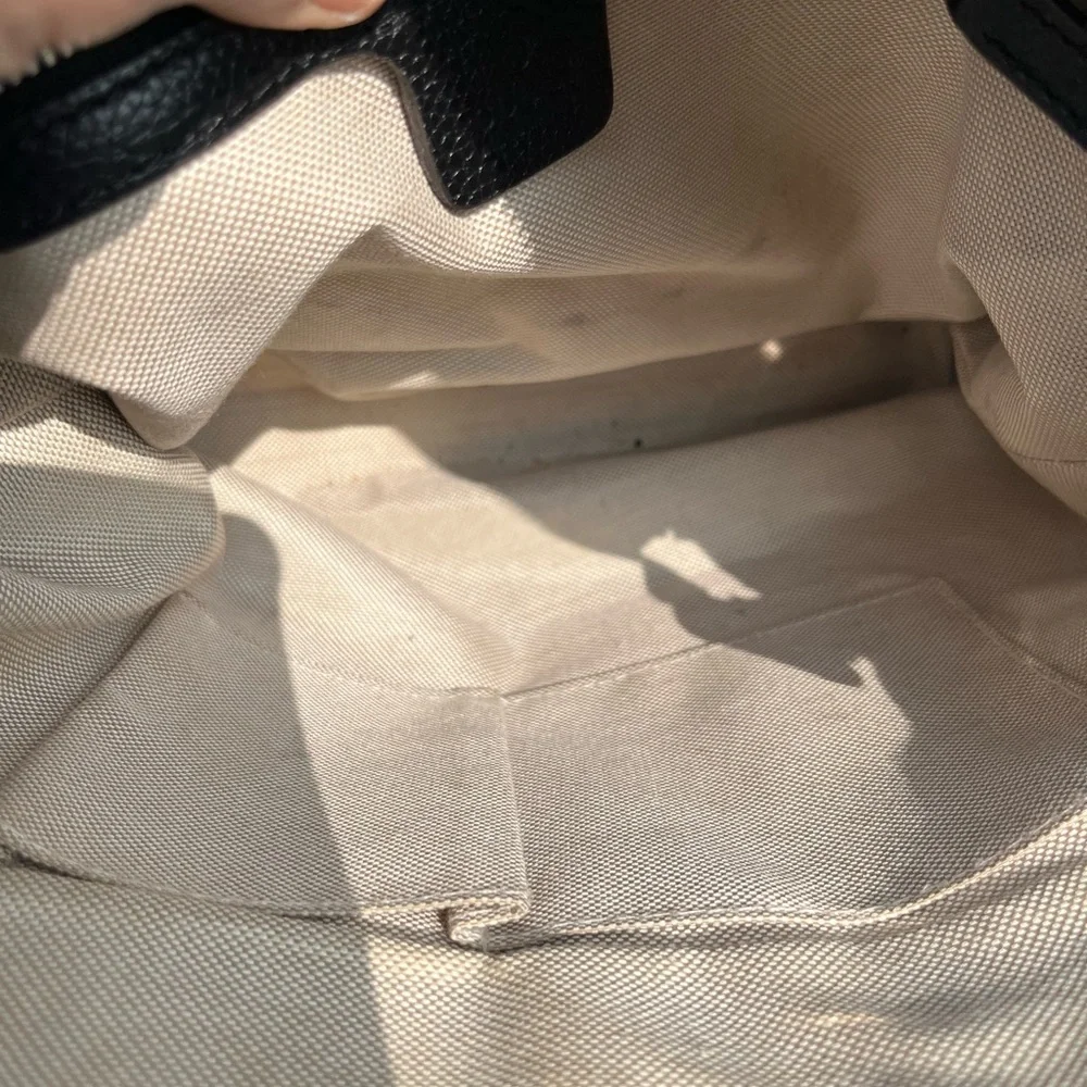 DESIGNER  GUCCI BLACK BAG, distressed - Picture 6 of 10